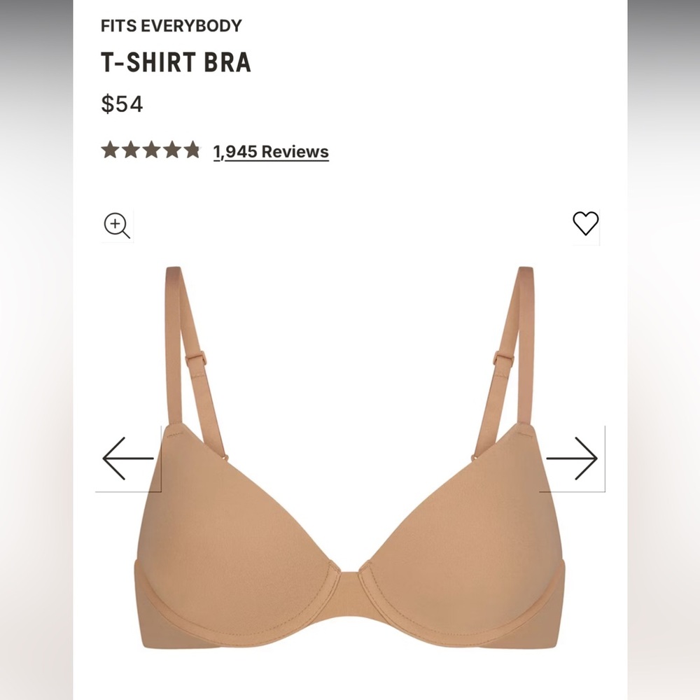 SKIMS T-shirt bra fits everybody